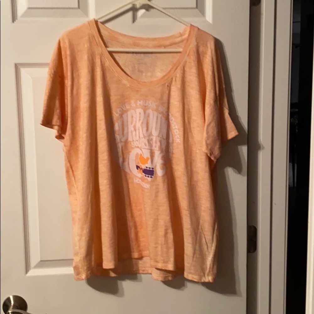 Peach vneck